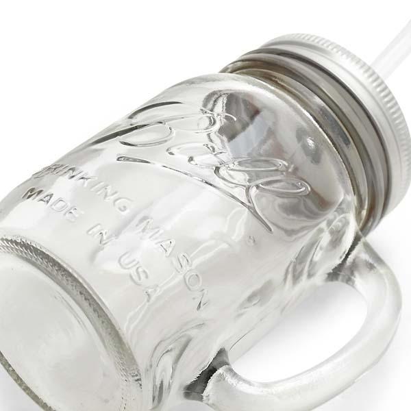 Ball 【ボール】ハンドル メイソンジャー 16oz ストロー ドリンク マグ