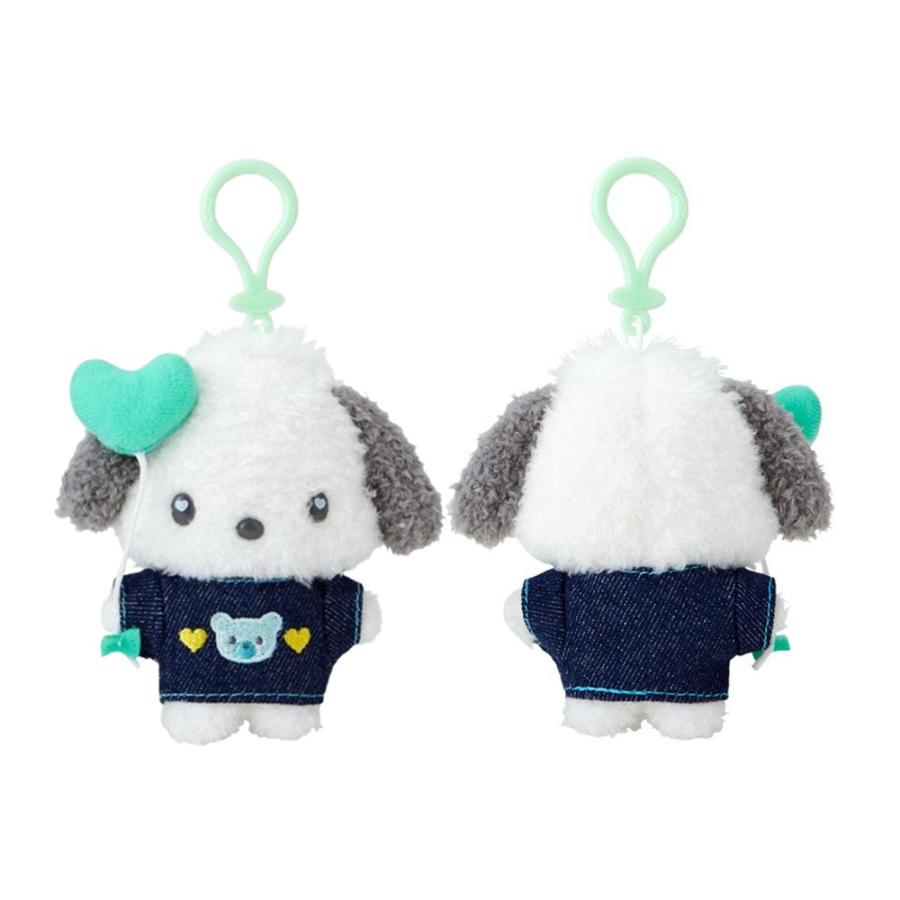 サンリオ マスコットホルダー デニムワッペン マスコット ストラップ