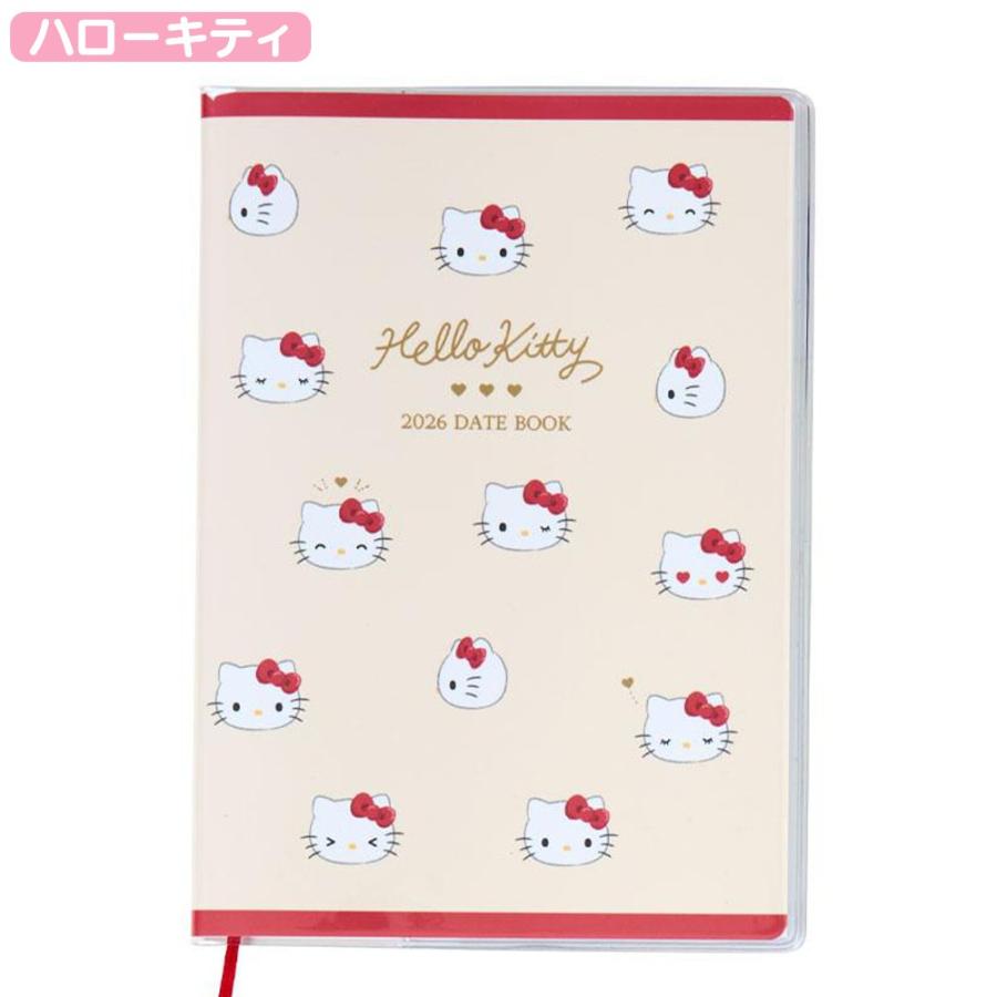 ハローキティ スヌーピー B6デイトブック 2026 10月始まり ダイアリー