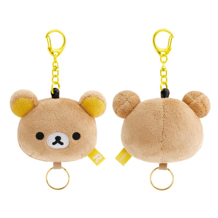 リラックマ ぬいぐるみリールキーホルダー キー ホルダー 鍵 紛失防止