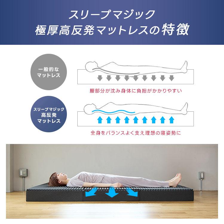 ライズ東京 極厚マットレス 14.0 シングル スリープマジック 高反発