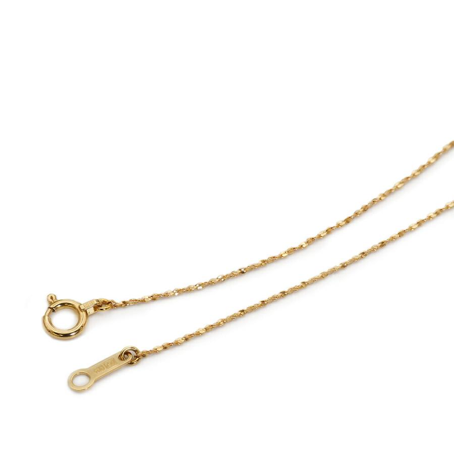 ネックレス チェーン 18金 イエローゴールド S字ツイストチェーン 幅