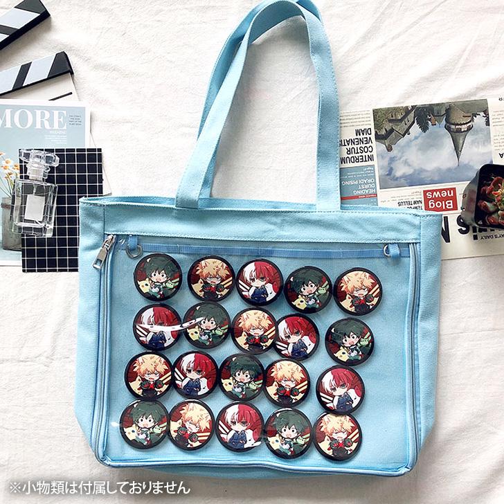 REAL STYLE 痛バッグ 痛バ トートバッグ A4 缶バッジ 缶バッチ ぬい活