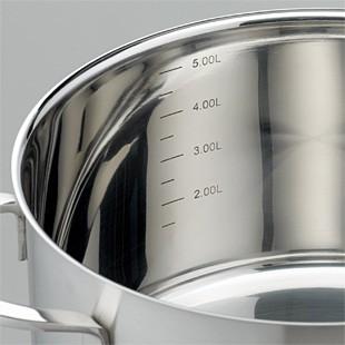 両手鍋 エレガンス ステンレス両手鍋 16cm x 10.2cm IH&直火用 : 高級