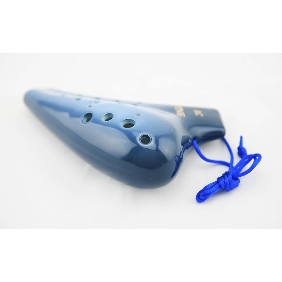 TNG オカリナ 楽器 [ ダブル/アルト/ブルー ] 高級 C調 AC 複数管 (運