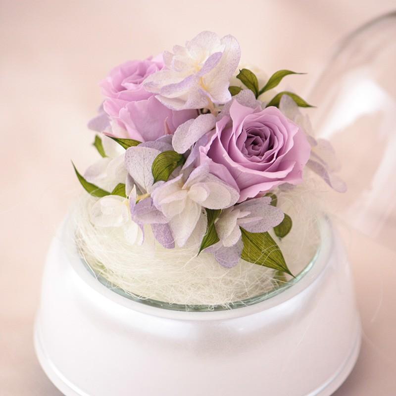 プリザーブドフラワー 仏花 お供え デジール 星に願いをドーム