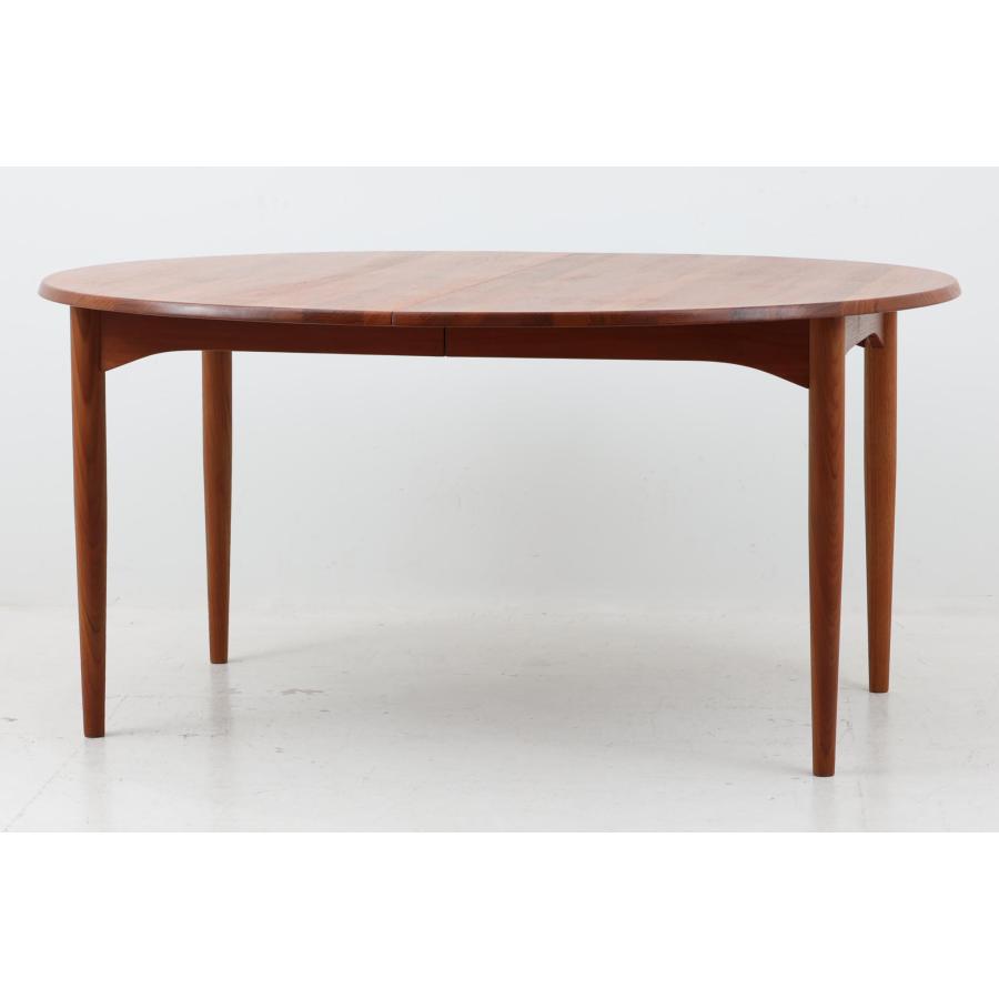 希少 デンマーク製 オーバル型 エクステンションダイニングテーブル 幅