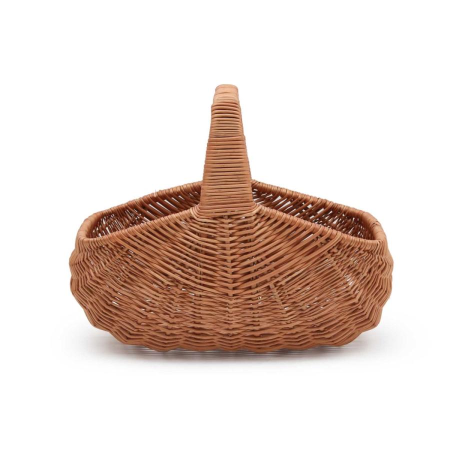 スウェーデン製 ヤナギのバスケット/北欧のかご 長方形型 幅52×奥行