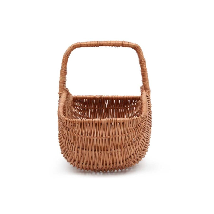 スウェーデン製 ヤナギのバスケット/北欧のかご 長方形型 幅52×奥行