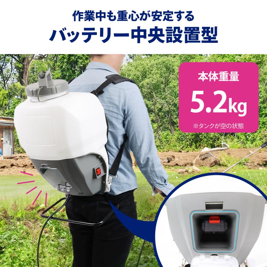 MRG JAPAN 噴霧器 電動 15L 充電式 マキタバッテリー互換 業務用