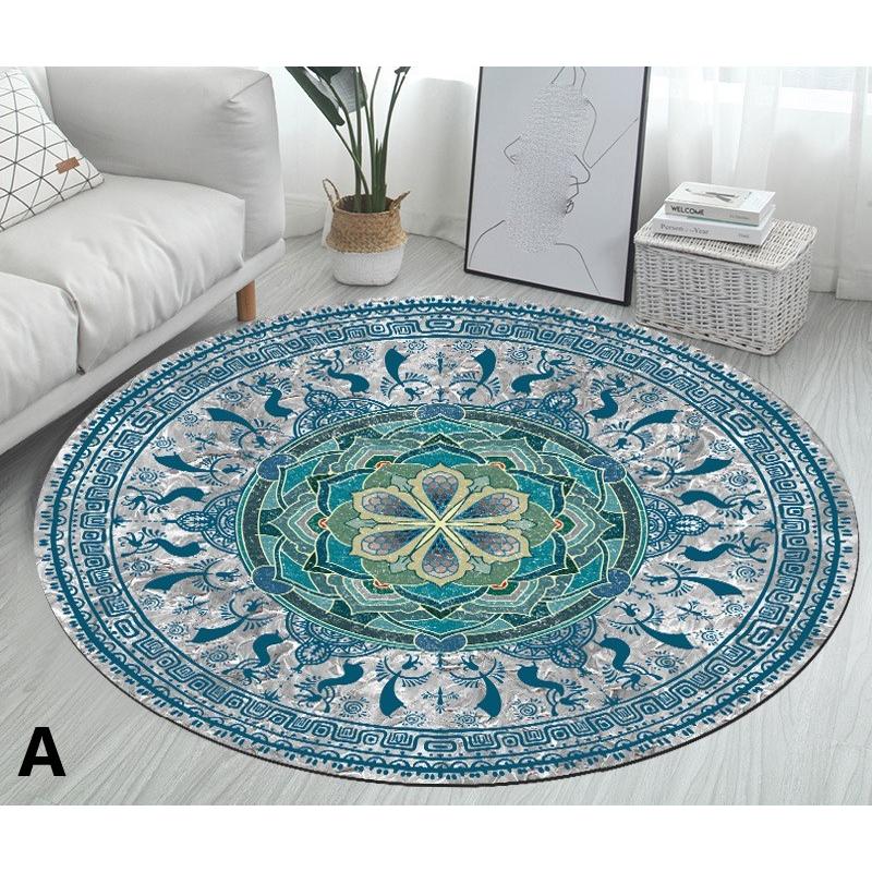 ヨガ マット 曼荼羅 マンダラ ヨガマット 厚手 円形 大判 おしゃれ