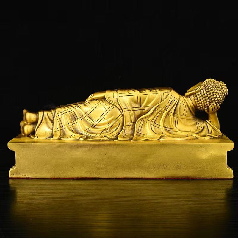 佛像 涅槃仏 釈迦牟尼仏 如来像 釈迦 風水 置物 オブジェ 仏像 供養像