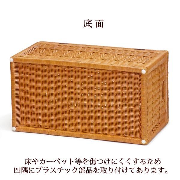 ビッグサイズ 大きい ふた付き 籐かご バスケット おしゃれ 収納カゴ
