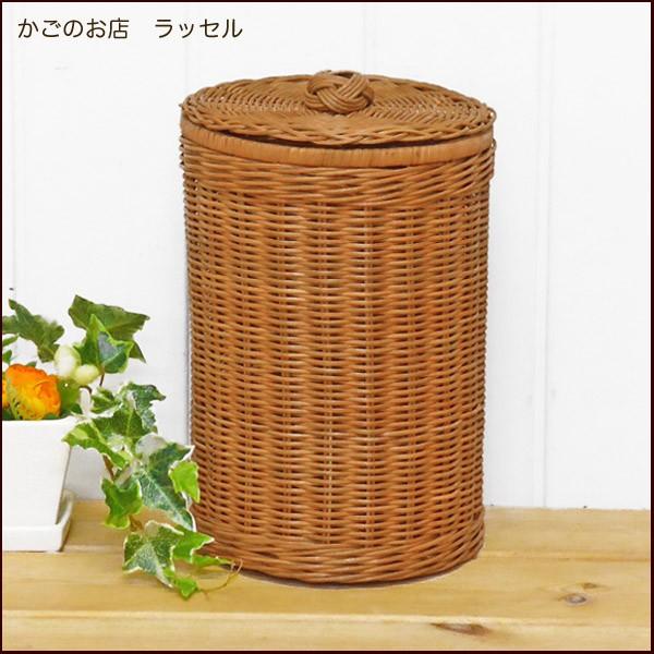 ふたつき 籐 かご バスケット 小物入れ かわいい ダストボックス