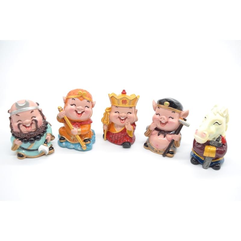 西遊記5点セット 孫悟空 三蔵法師 猪八戒 沙悟浄 玉龍 マスコット人形