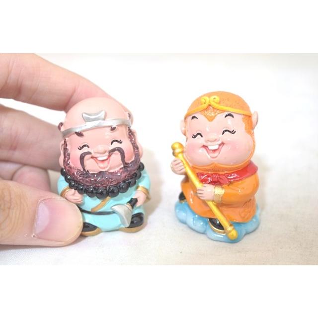 西遊記セット 孫悟空 三蔵法師 猪八戒 沙悟浄 マスコット 樹脂製置物