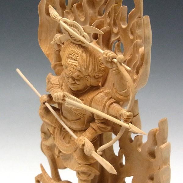 摩利支天 高さ26cm 榧製 木彫り 仏像 : 仏像と縁起物の専門店 龍祥本舗