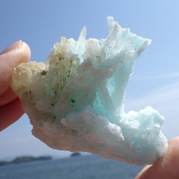 ブルーアラゴナイト 原石 チャイナ産 天然石 パワーストーン 鉱物