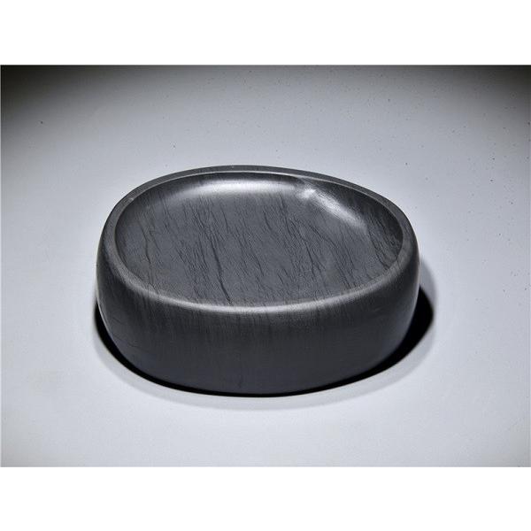 歙州硯 楕円型 水波紋 8.5cm 歙硯 書道具 すずり : 書道用品 緑風店