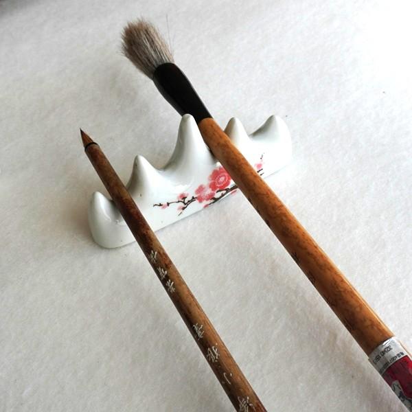 景徳鎮 陶器 筆置き 梅の花 書道用具 : 書道用品 緑風店 - 通販