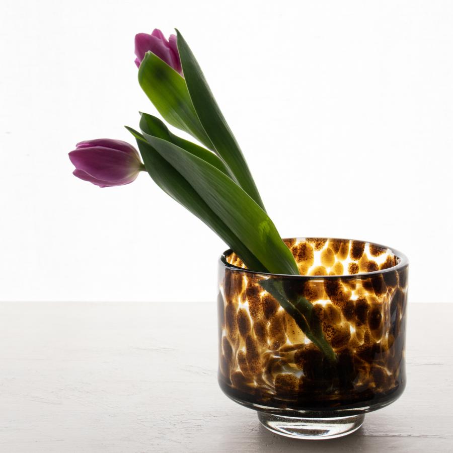 HenryDean ヘンリーディーン アキコ ピーニャ ガラス花瓶 花器 : S