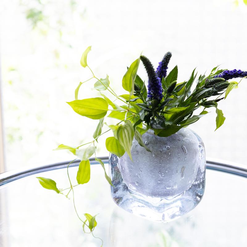 HenryDean ヘンリーディーン V.Cube キューブ ネヴェロング ガラス花瓶