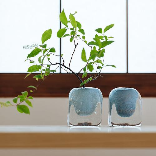 HenryDean ヘンリーディーン V.Cube キューブ パステルブルー ガラス