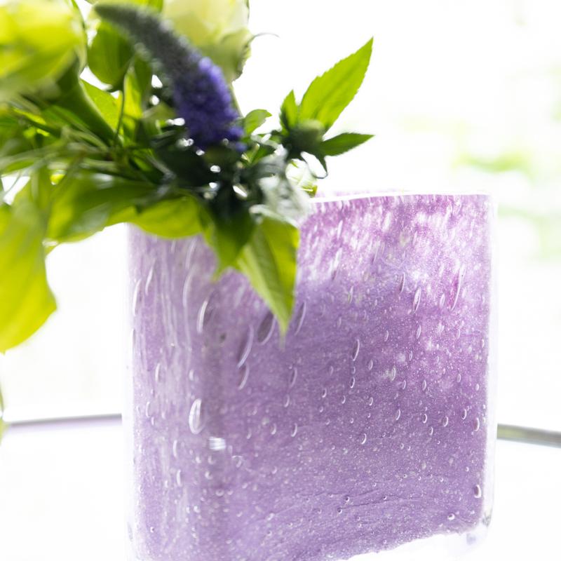 HenryDean ヘンリーディーン スクエアXS クロッカス ガラス花瓶 花器