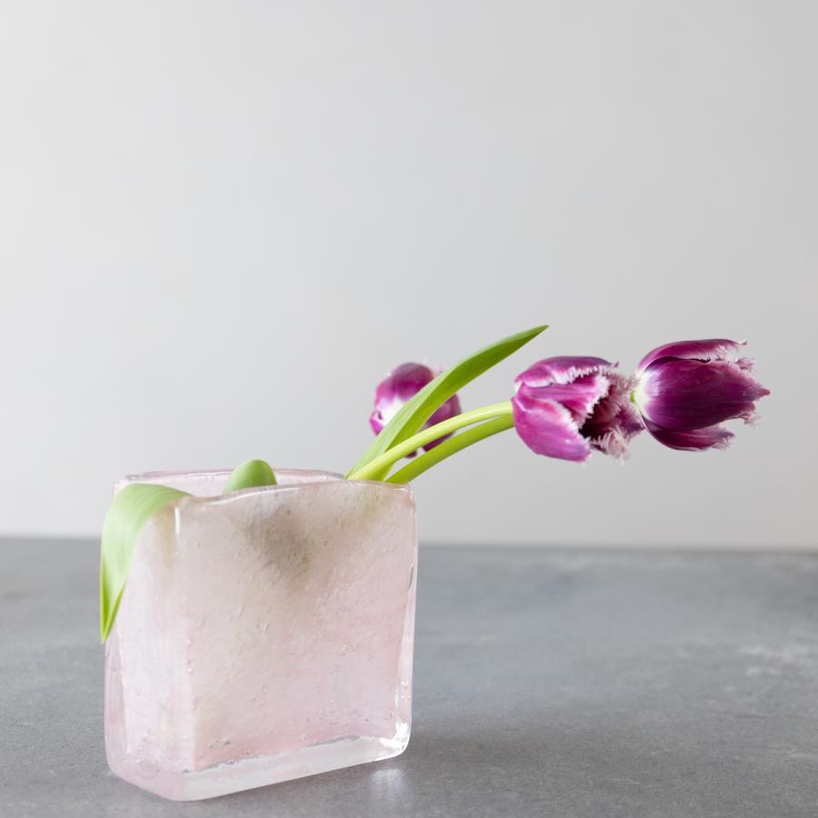 HenryDean ヘンリーディーン スクエアXS ブロッサム ガラス花瓶 花器