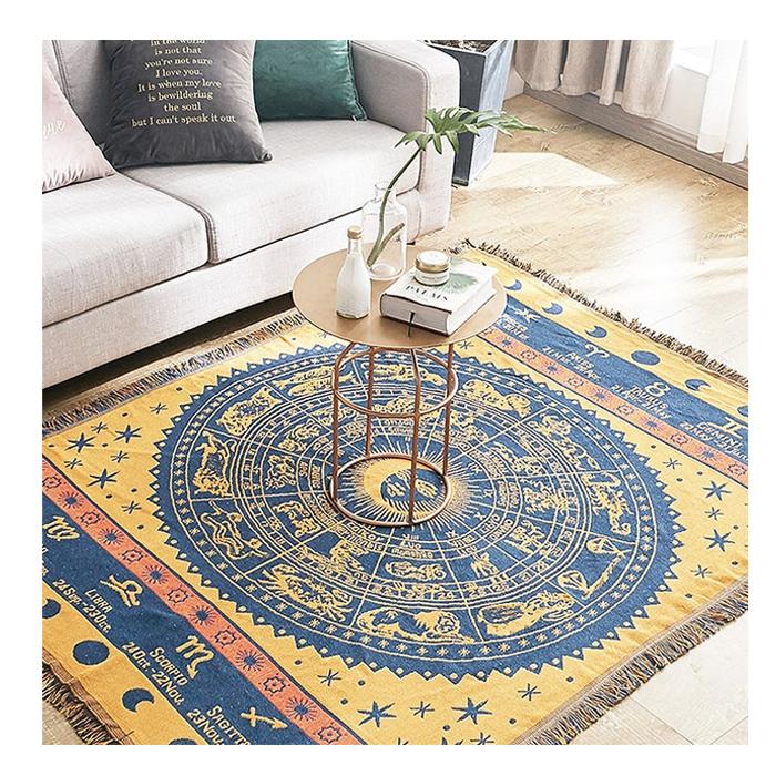 在庫処分 ブランケット 北欧 星座柄 大判 インテリア おしゃれ 韓国