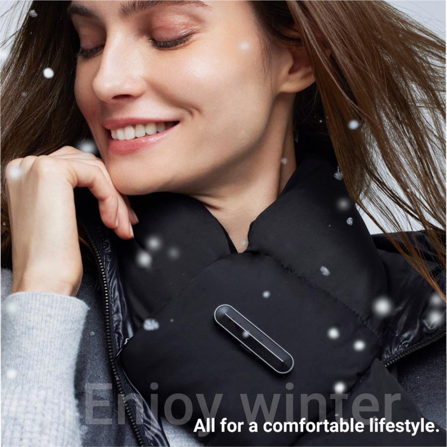 マフラー MYTREX 公式 POWERMUF 防寒 電熱マフラー ヒーターマフラー