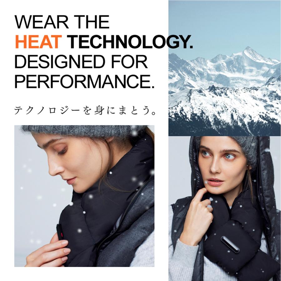 マフラー MYTREX 公式 POWERMUF 防寒 電熱マフラー ヒーターマフラー