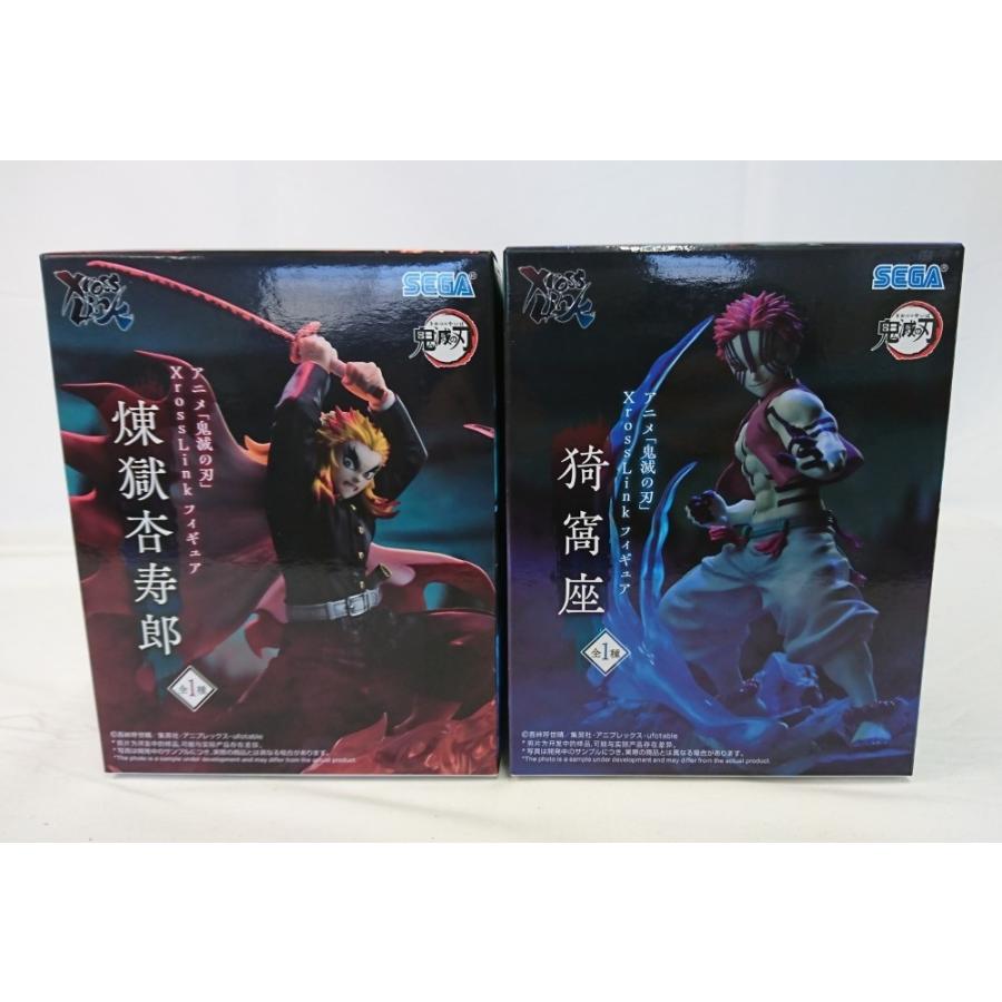 中古】【未開封】【セット】鬼滅の刃 煉獄獄杏寿郎 猗窩座 2体