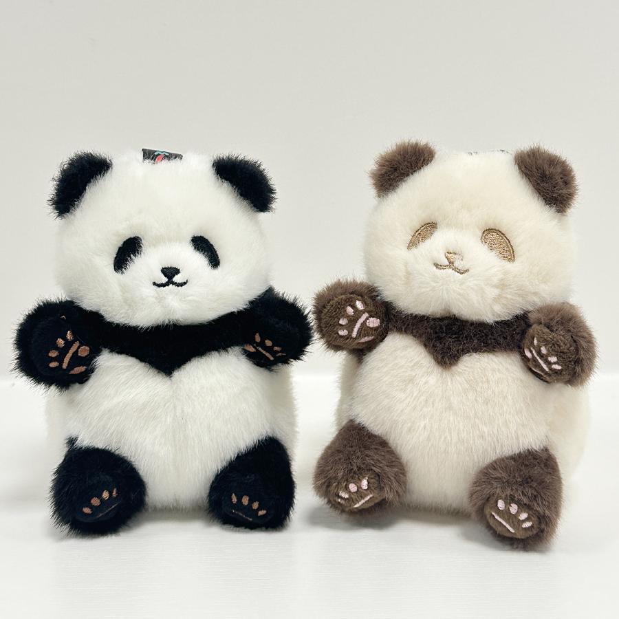 パンダ おなら キーホルダー ぬいぐるみ panda どうぶつ ストライプ
