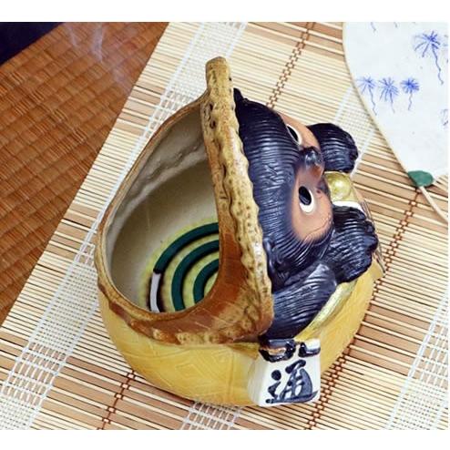 蚊遣り器 蚊やり 蚊取り線香ホルダー おしゃれ 信楽焼 信楽焼き 狸