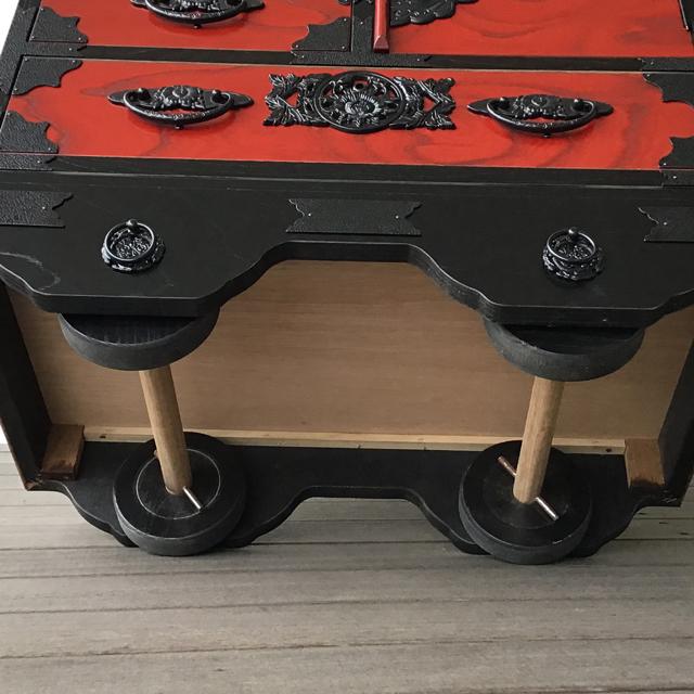 民芸家具 車箪笥(鍵付き) 和家具 日本製 国産家具 車箪笥 ケヤキ