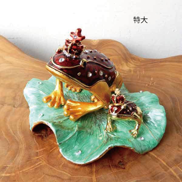 エナメルボックス 赤 ジュエリーケース フロッグ かえる カエル 蛙