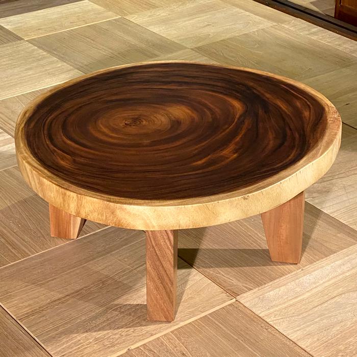 730-540 モンキーポッド一枚板 輪切り テーブル 一枚板テーブル 座卓