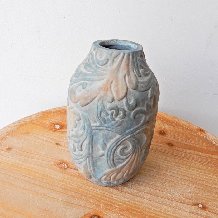 Sculptureベース 花瓶 花びん 陶器 おしゃれ テラコッタ 傘立て 傘立