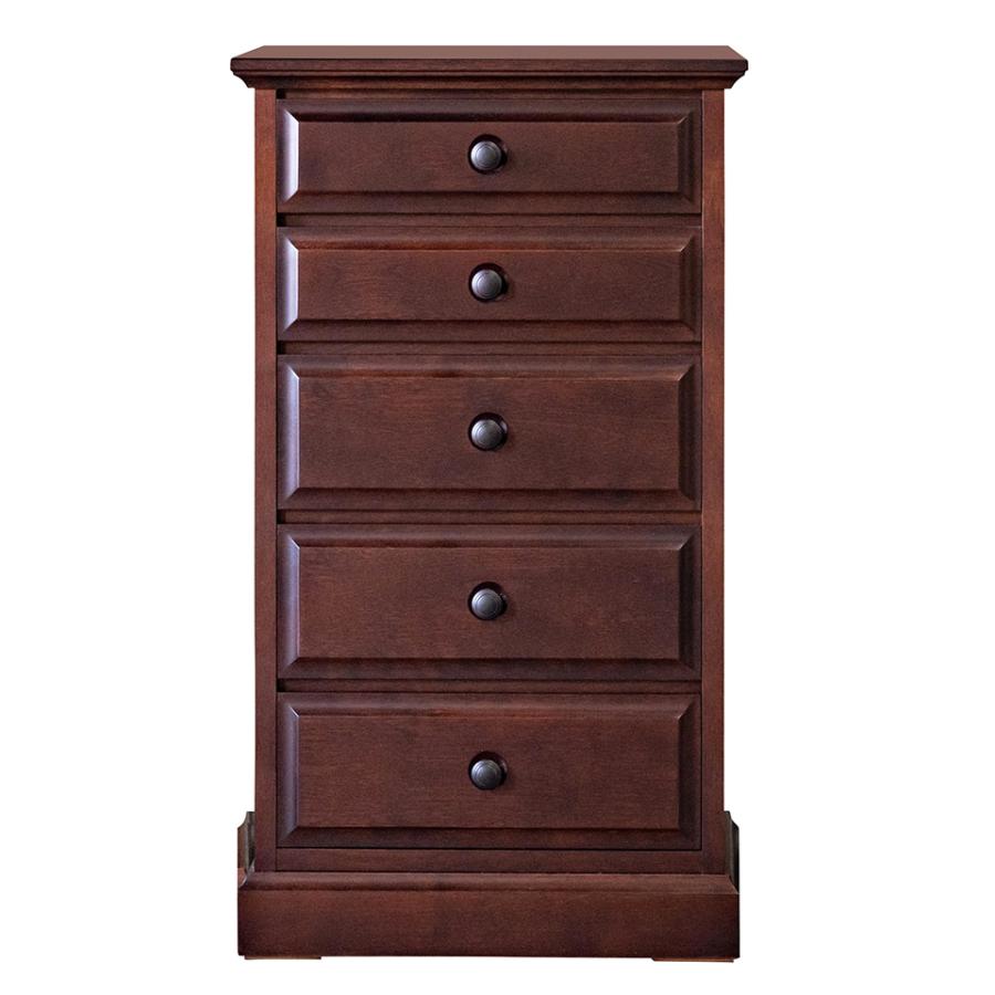 ウッドギャラリー樹 チェスト 5段 樺 天然木 クラッシック 50幅 高級