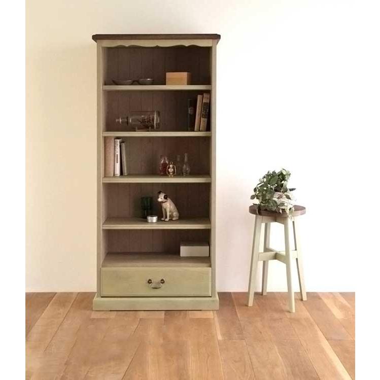 オープン書棚 ブックシェルフ キャビネット フレンチカントリー