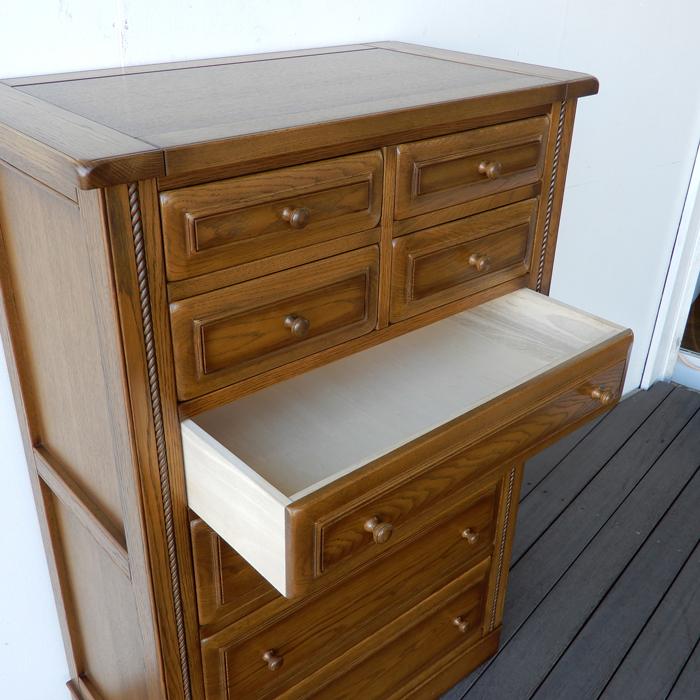 加藤木工 CCチェスト800 チェスト タンス 整理ダンス ナラ無垢 オーク