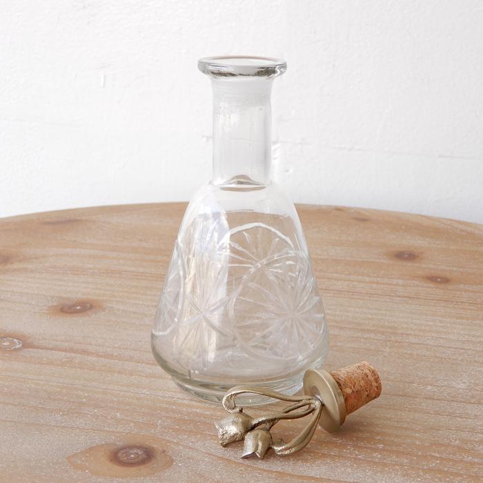 ガラスボトル アンティーク ディスプレイ 一輪挿し かわいいコルク 栓