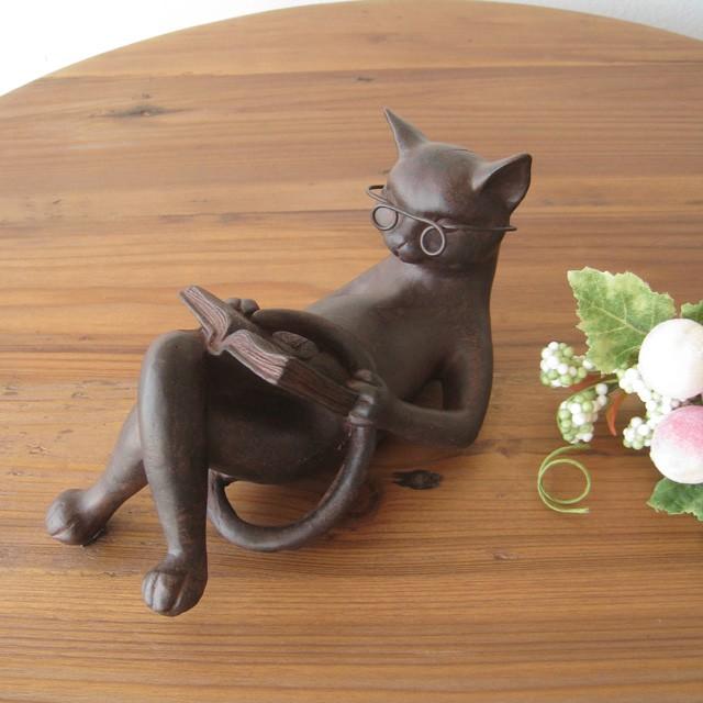 猫 ネコ ねこ 雑貨 置物 置き物 インテリアオブジェ アジアン雑貨