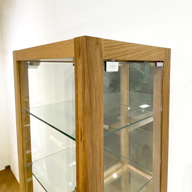 飾り棚 コレクションケース キュリオケース ダウンライト可動式棚