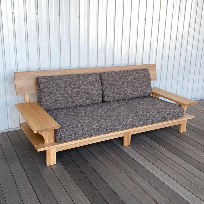 タモ材 ソファ1人掛け 2人掛け3人掛け ライト ダーク ローソファー