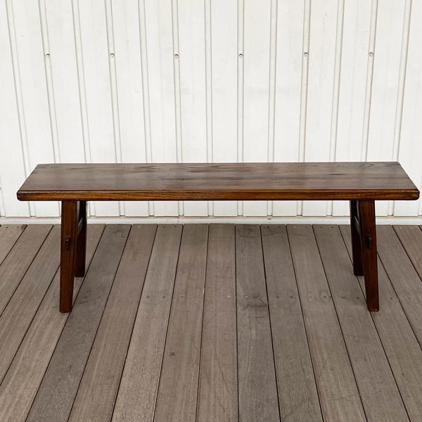 ベンチ 木製ベンチ 椅子 長椅子 イス タモ無垢 浮作り仕上げ ベンチ