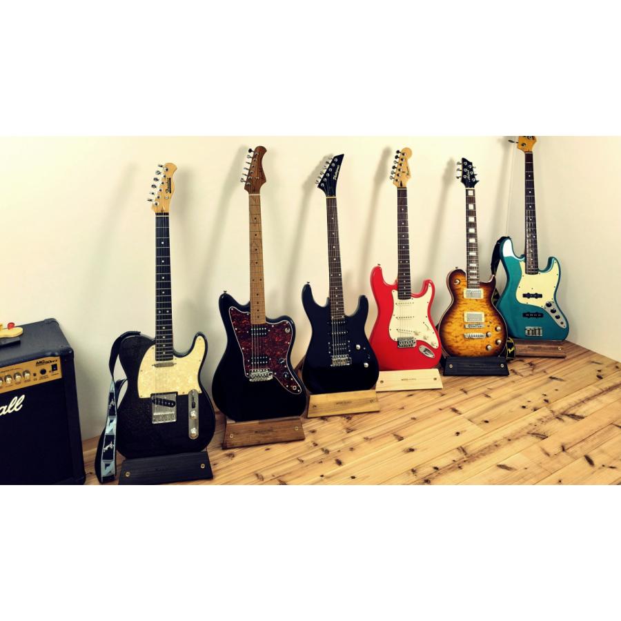 WOODWORKS ギタースタンド 1本掛 エレキギター オフセットボディ用（右