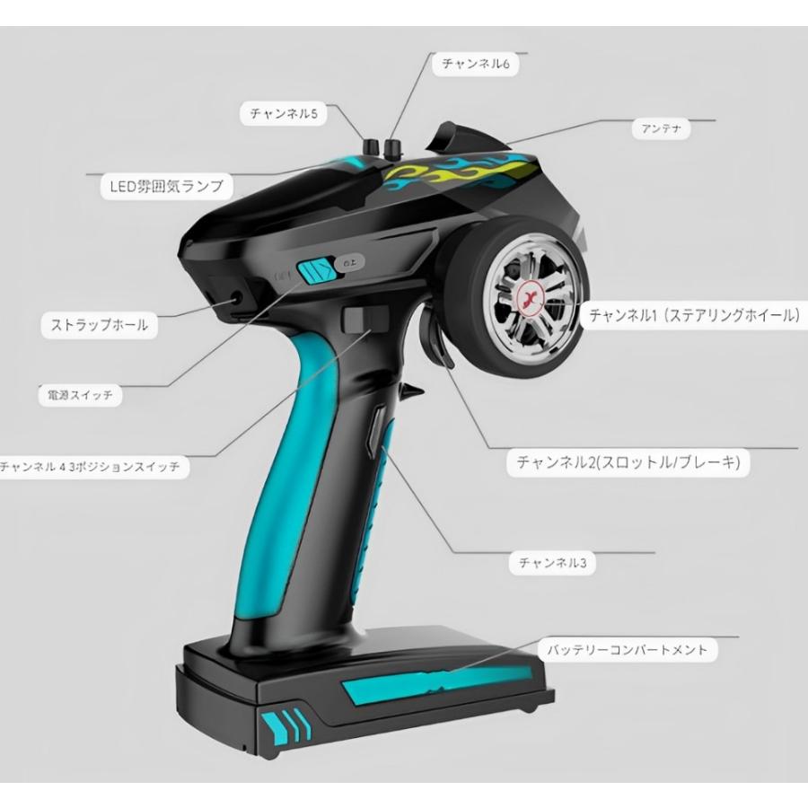 ラジコン プロポセット 6ch 2.4G RCカー送信機 技適認証済 : WORLD