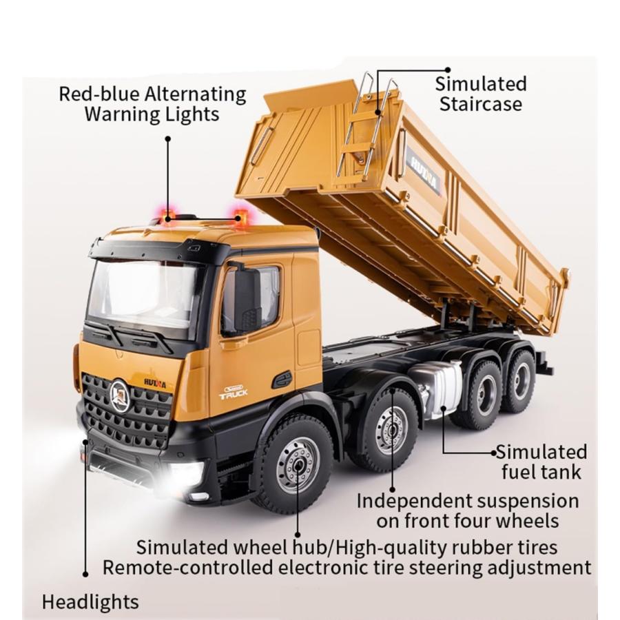 ダンプカー ラジコン 1/14スケール HUINA 1536 : WORLD TOYS - 通販